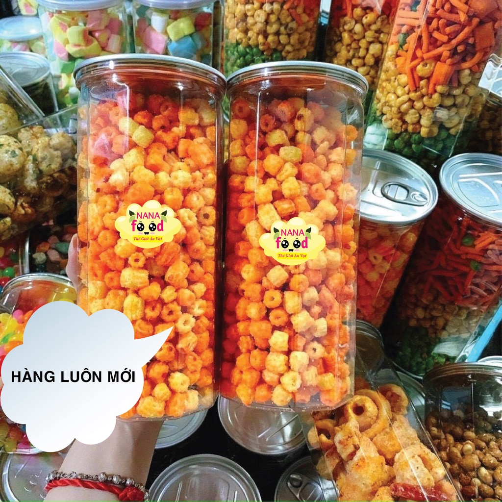 Nui rim khô bò lá chanh 350gr NaNaFood, đặc sản Đồng Nai, đồ ăn vặt ngon, giòn đậm vị