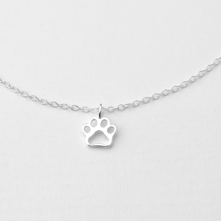 Dây chuyền Bạc Nữ 925-Mặt Chân Cún Dễ Thương-KaT Jewelry