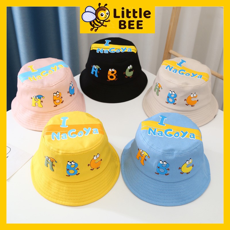 Mũ cho bé gái, mũ cho bé trai COTTON BLEND, Chữ cái ABC đáng yêu, size cho bé từ 6 tháng đến 5 tuổi