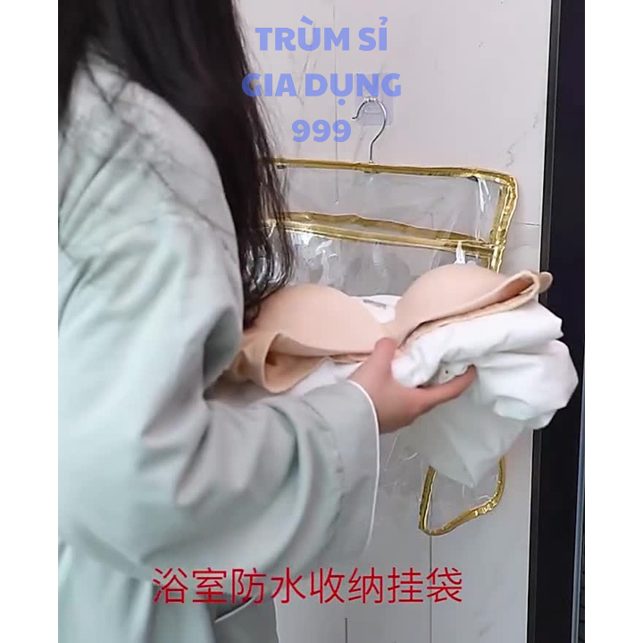 Túi treo quần áo  nhà tắm chống thấm nước trong suốt