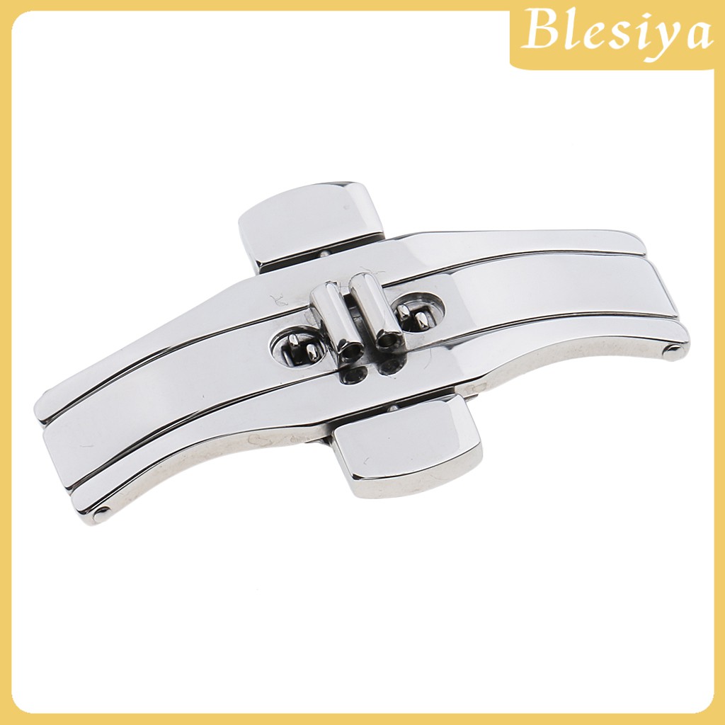 [Blesiya] Khóa Đồng Hồ Đeo Tay Bấm Đôi Hình Bướm Có Thanh Lò Xo
