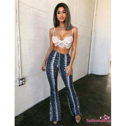 Quần Dài Ống Loe Họa Tiết Thổ Cẩm Thời Trang Cho Nữ | BigBuy360 - bigbuy360.vn