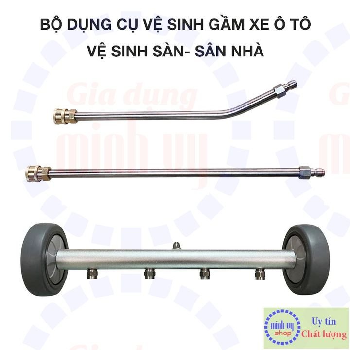 Bộ dụng cụ vệ sinh gầm xe ô tô - vệ sinh sàn chức năng 2 trong 1 - áp 4000psi