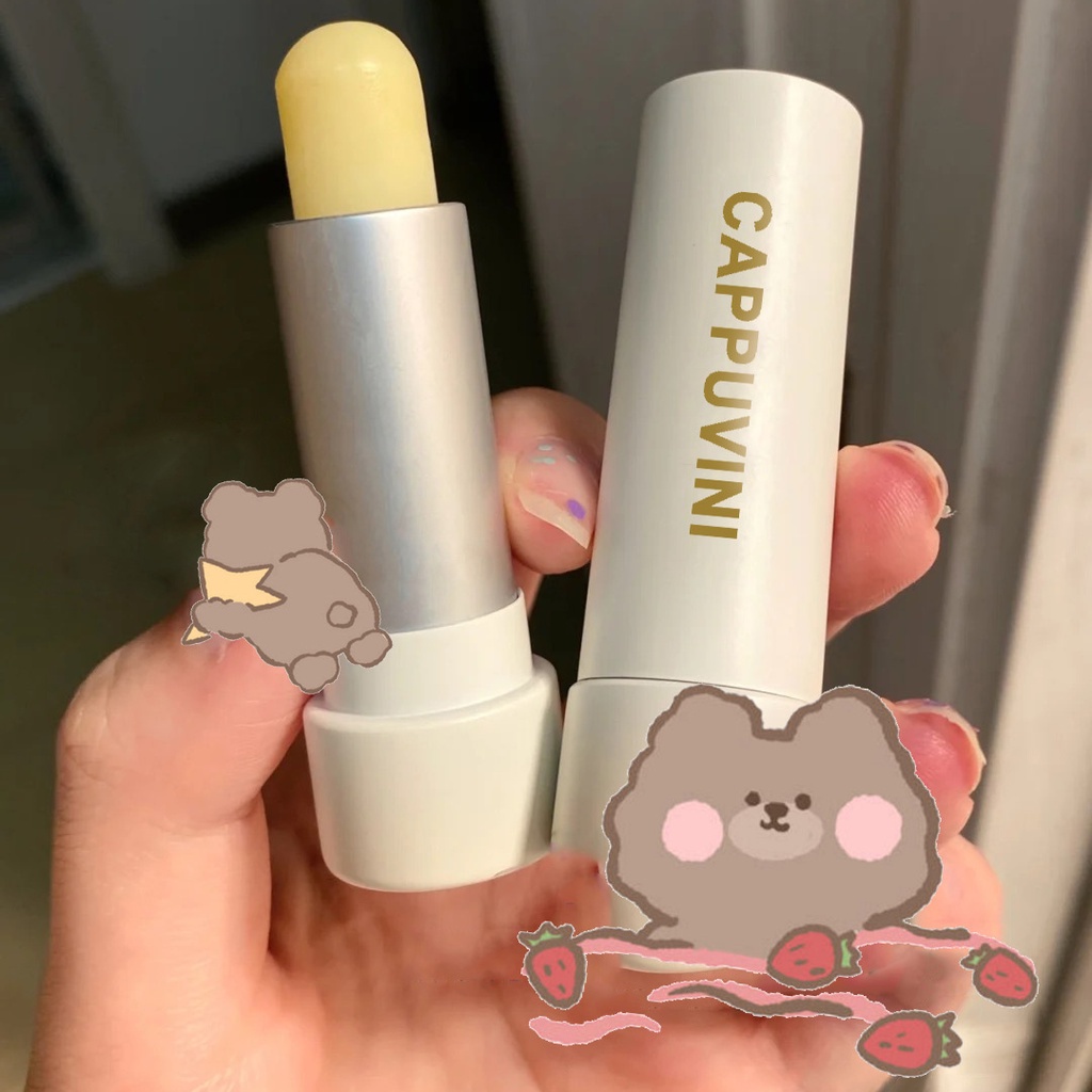 Son dưỡng môi Cappuvini hương đào dưỡng ẩm làm mờ đường viền môi