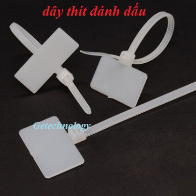 25 chiếc Dây thít nhựa đánh dấu HCT-160 sẵn vàng, trắng, đen, xanh dương ,đỏ, dây rút nhựa bảng tên, dây lạt nhựa