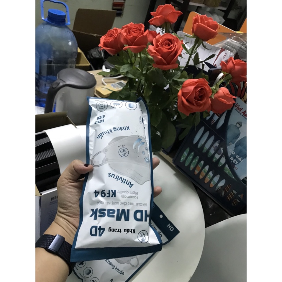 Combo 10 Set Khẩu trang 4 lớp kháng khuẩn KF94 An Tâm 4D Mask mẫu mới hàng xuất đẹp và thời trang. | BigBuy360 - bigbuy360.vn