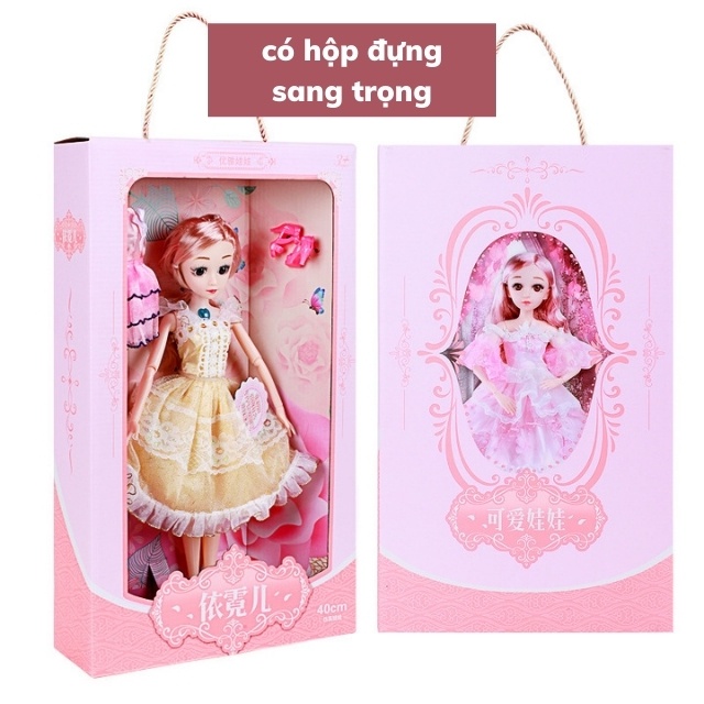 Búp bê barbie elsa 60cm có khớp cỡ lớn, búp bê công chúa đồ chơi cho bé gái BOBIKIDS BE01
