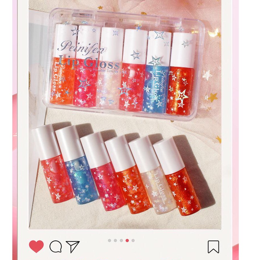[HOT] ✨SON NHŨ MINI 6 MÀU SIÊU XINH PEINIFEN GLOSS LIP✨ | BigBuy360 - bigbuy360.vn