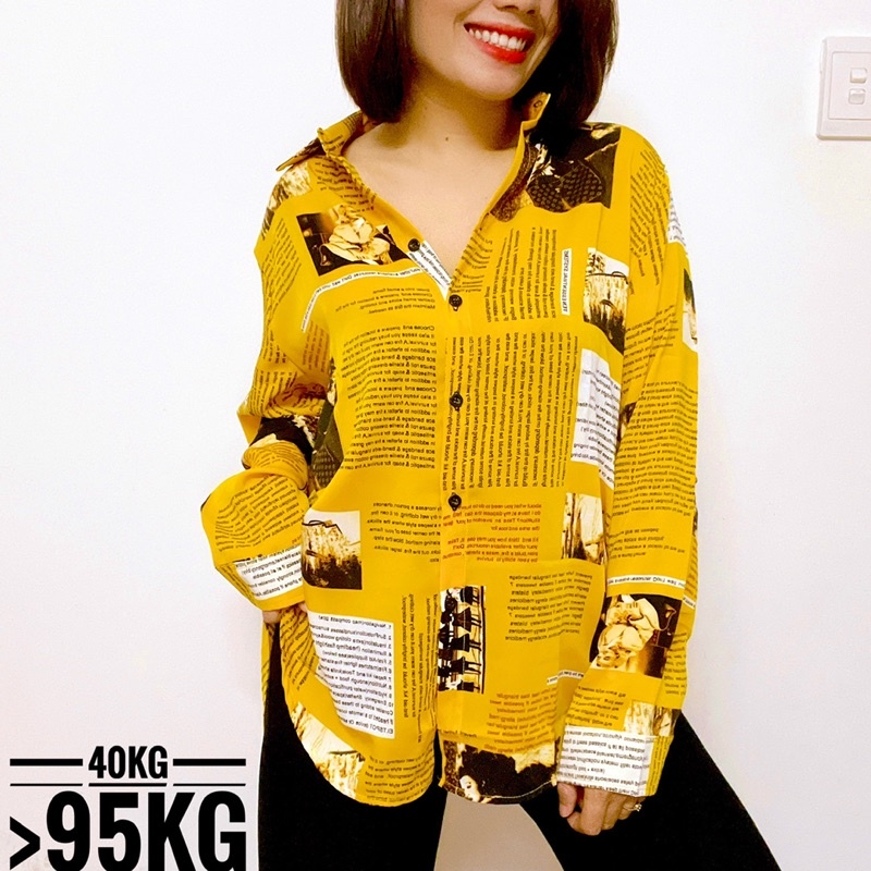 BIG SIZE Vải Mát Sơ Mi Nữ Free size