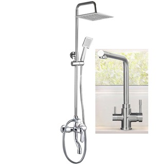 Bộ đôi sen cây ZENTO ZT-ZS9599 và Vòi rửa bát ZENTO SUS5570