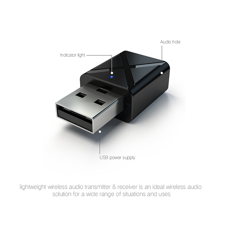 Bộ Chuyển Đổi Âm Thanh Bluetooth 5.0 2 Trong 1 Cho Xe Hơi | BigBuy360 - bigbuy360.vn