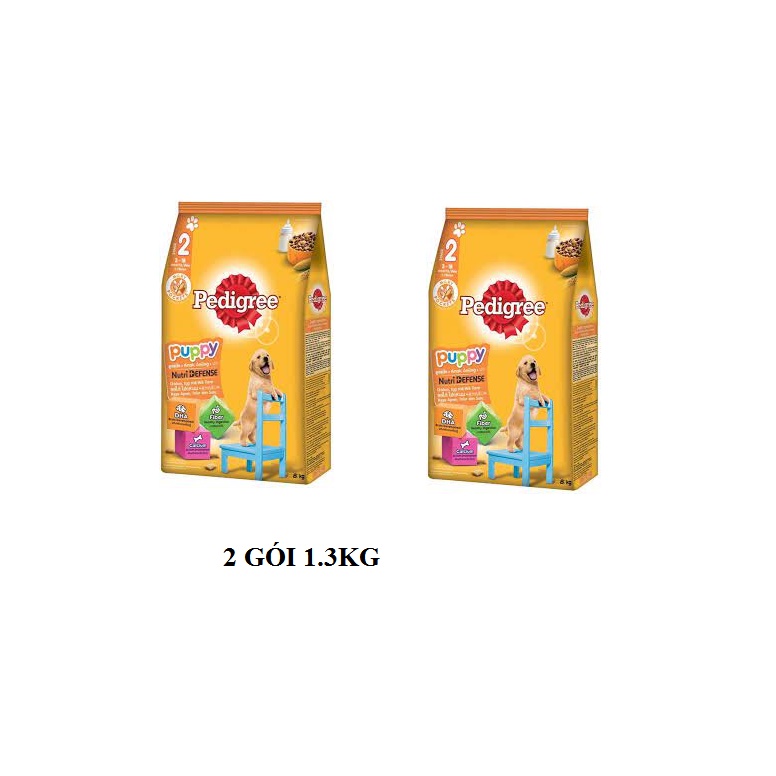 Thức ăn chó con pedigree vị gà và trứng sữa 1.3kg