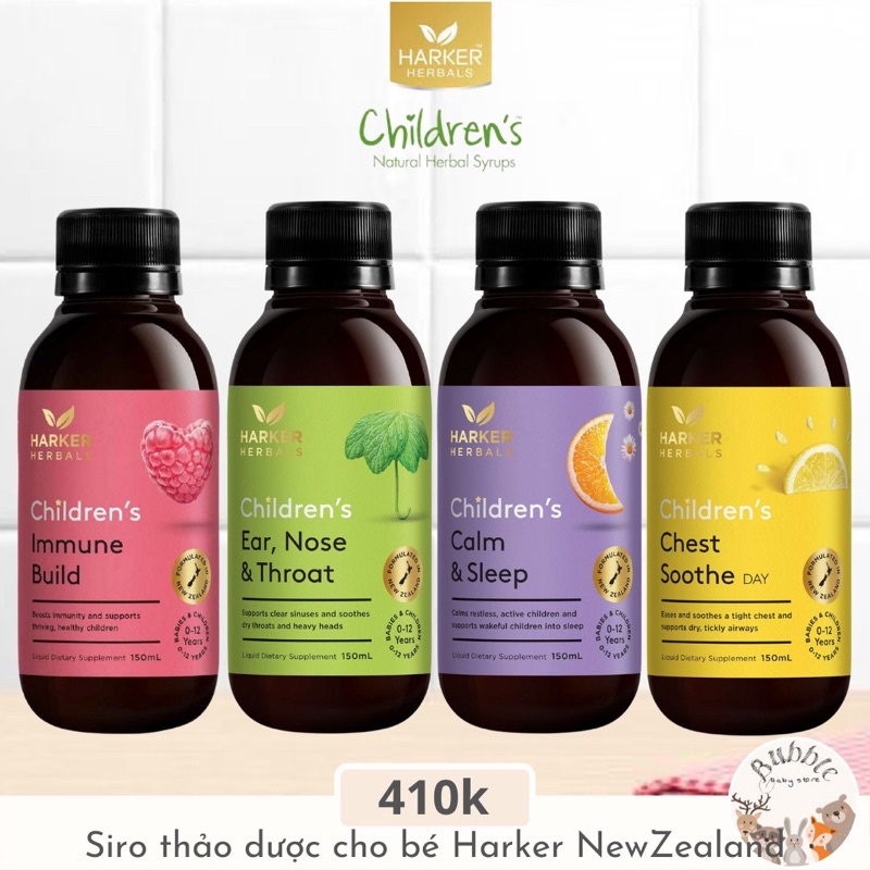 Siro Harker Herbal New Zealand cho bé 0m+ 150ml