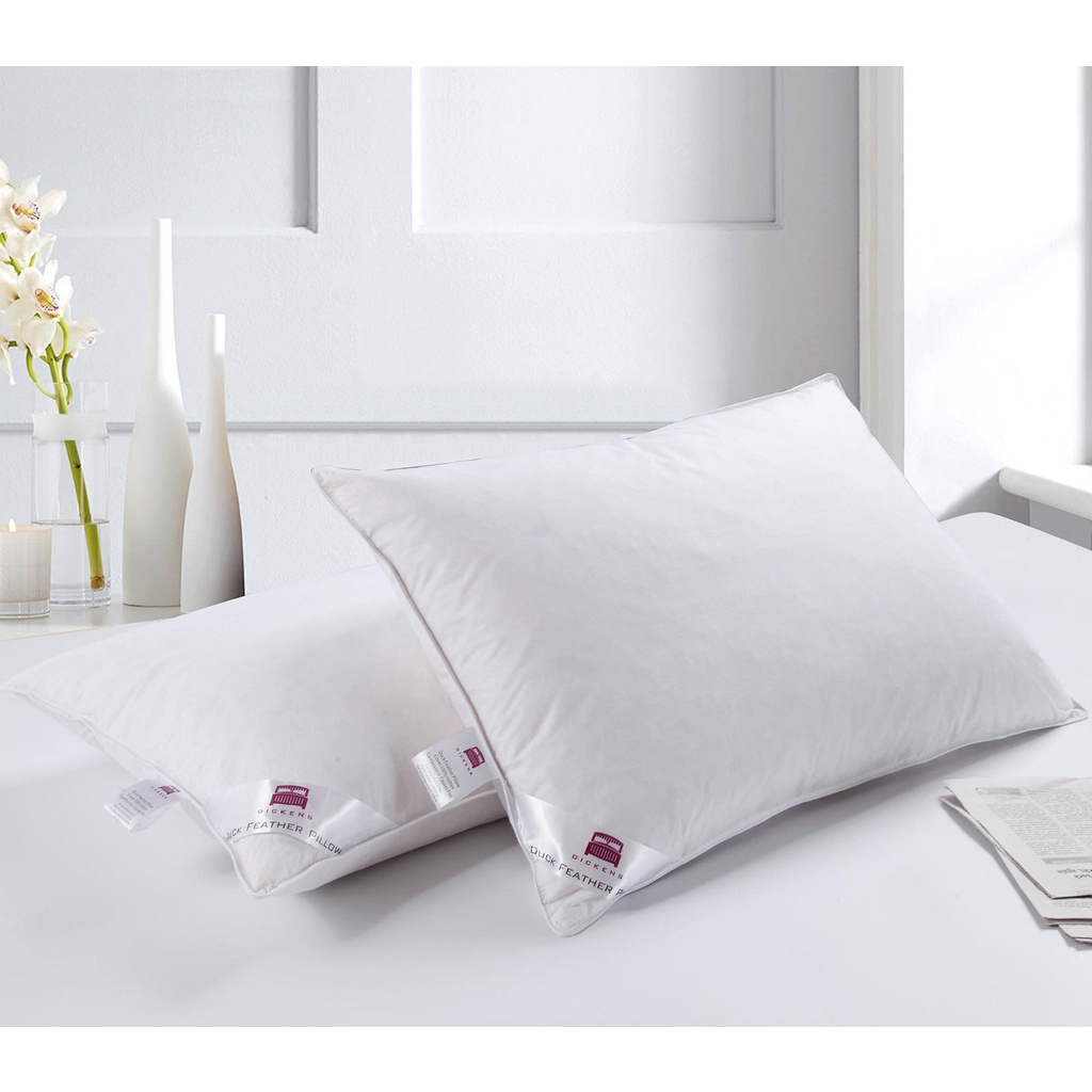 Combo set 2 Ruột gối lông vũ nhân tạo size 50*70 trắng gòn Microfiber cao cấp cho khách sạn Nanomex