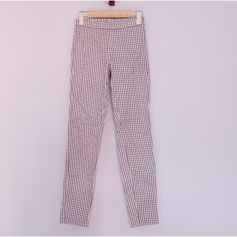 (Pass) Thanh lý quần kaki thun caro kẻ sọc uniqlo size S