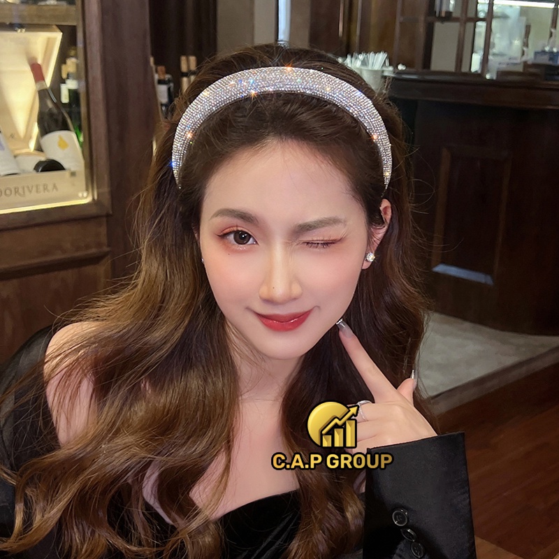 Bờm tóc đính đá Hàn Quốc lấp lánh Bling Bling Cute dễ thương - 0III9i