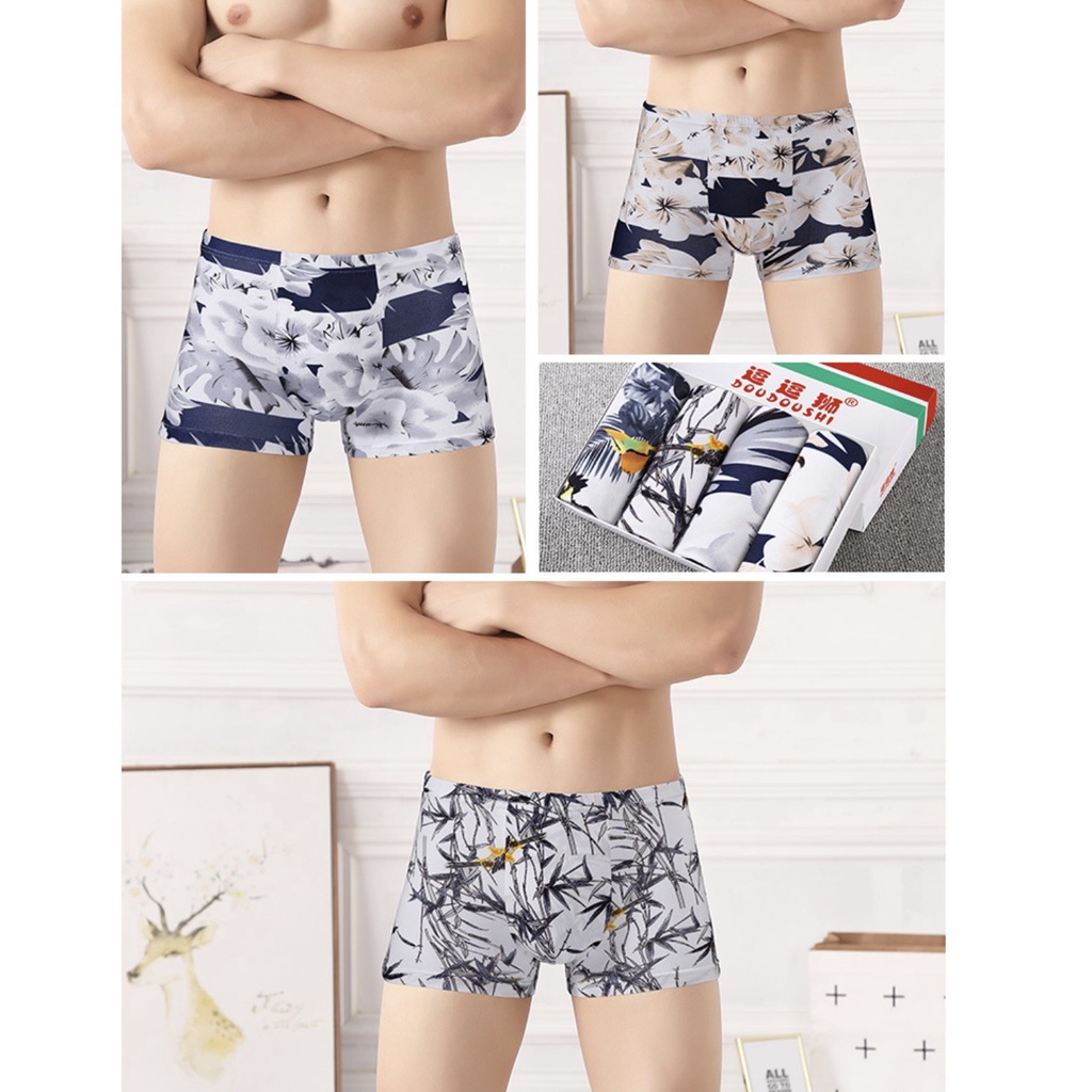 SET 4 QUẦN LÓT NAM THUN LẠNH CAO CẤP