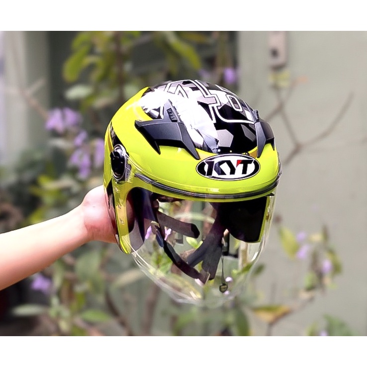 MŨ BẢO HIỂM 3/4 ROYAL M268 2 KÍNH TEM MỚI NHẤT LOGO KYT CHÍNH HÃNG