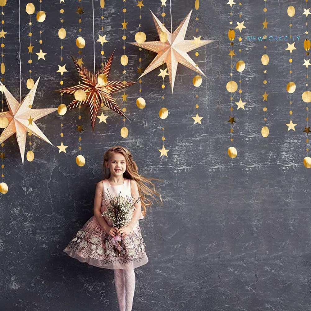 Dây Treo Trang Trí Hình Ngôi Sao Năm Cánh Dài 4m