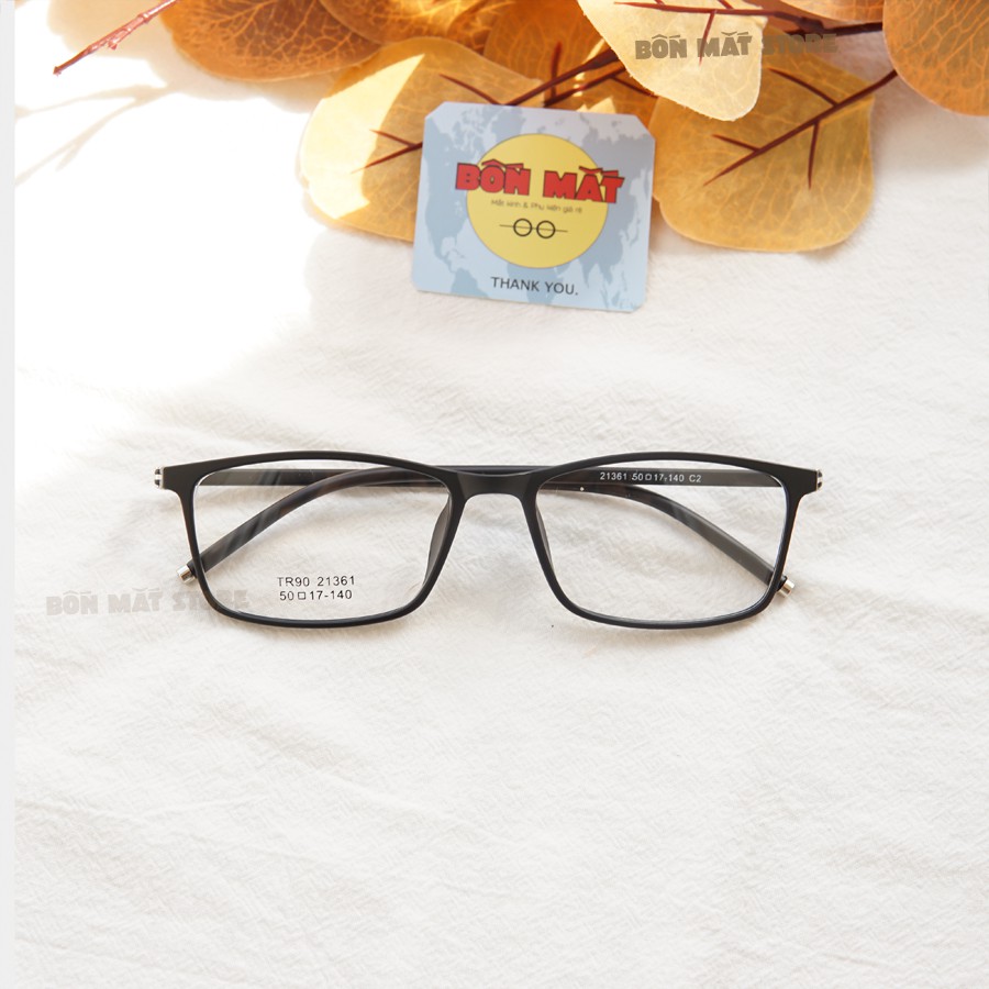 Gọng kính vuông dẻo Hàn Quốc 21361 (Tặng Kèm Hộp Khăn) | BigBuy360 - bigbuy360.vn