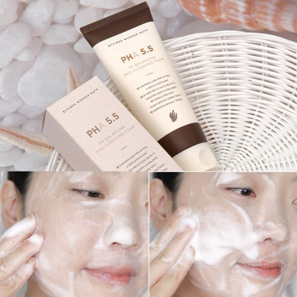 Sữa Rửa Mặt Byvibes Wonder Bath PHA 5.5 PH Balancing PHA Cleansing Foam