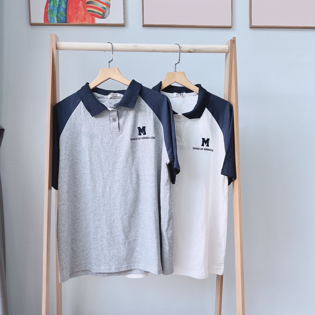 Áo thun polo nữ FREESHIP Áo polo nữ -Hàn quốc freesize dưới 60kg vừa thoải mái unisex hàng thêu -Áo nữ bigsize