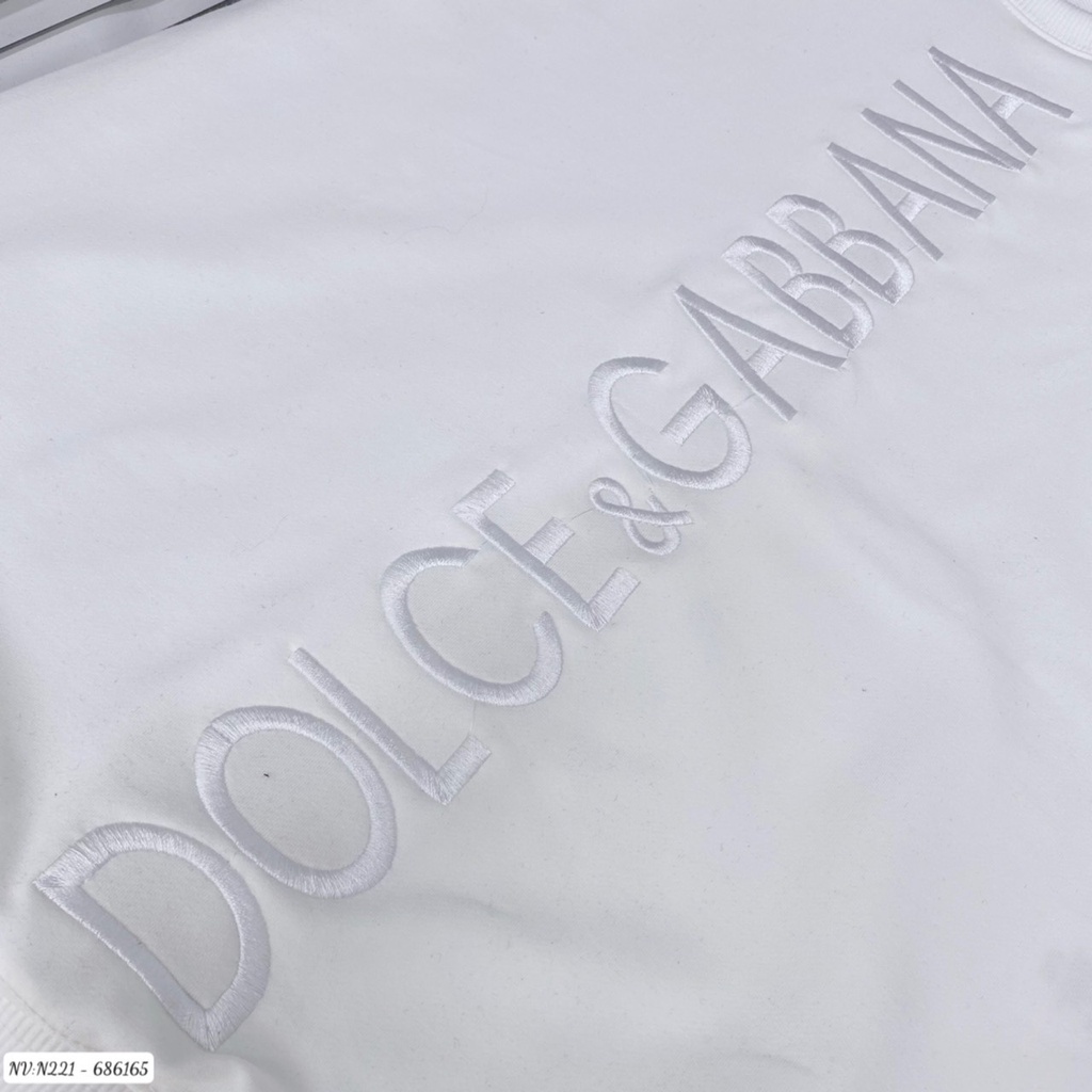 Áo Sweater Nam D&G Họa Tiết Chữ Thêu Dọc Áo - Áo Nỉ Nam Nữ D&G Chất Nỉ Da Cá Ấm Áp DT FASHION MENWEAR