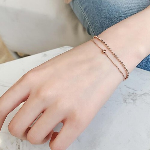 Lắc Tay 2 Tầng Titan Ko Đen TT 2773