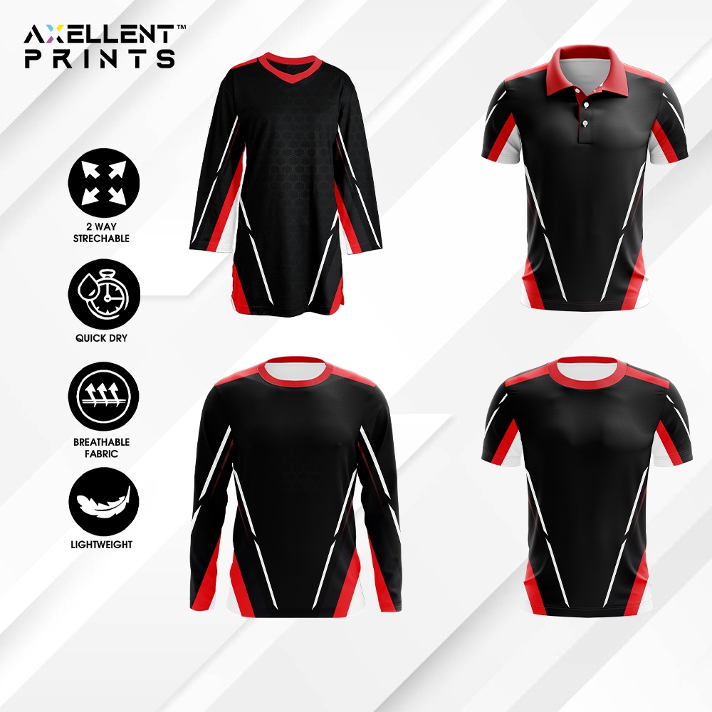 Axellent Áo Thun Gia Đình in Chữ Jersey Dạ Quang Cổ Polo Kanak