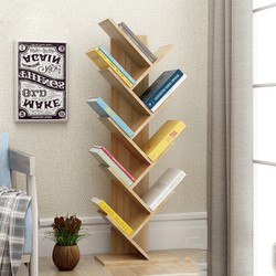 KỆ SÁCH GỖ HÌNH XƯƠNG CÁ 5 TẦNG