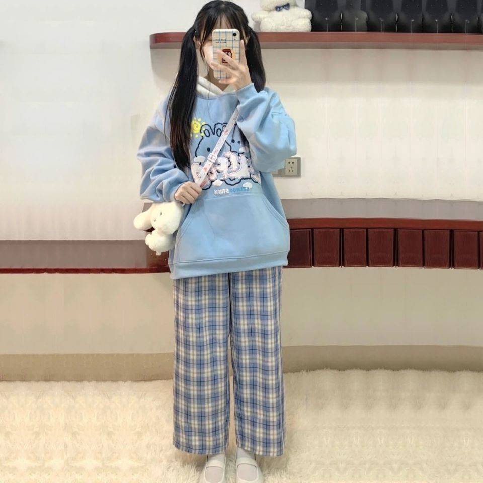 Áo Hoodie Tai Thỏ Phong Cách Nhật Bản Xinh Xắn Cho Nữ