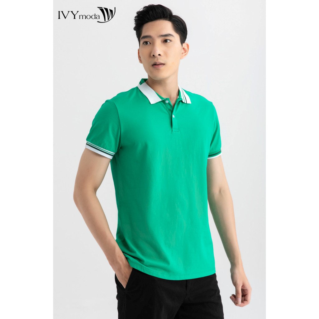 Áo thun nam xẻ gấu 2 bên IVY moda MS 57E2892