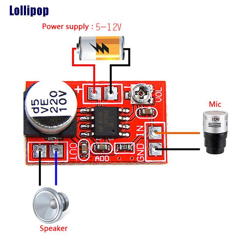 Bảng Mạch Khuếch Đại Micro Mini Dc 5v-12v