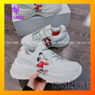 Giày ML,B BT mickey đỏ đế cứng, đi êm, đế cao