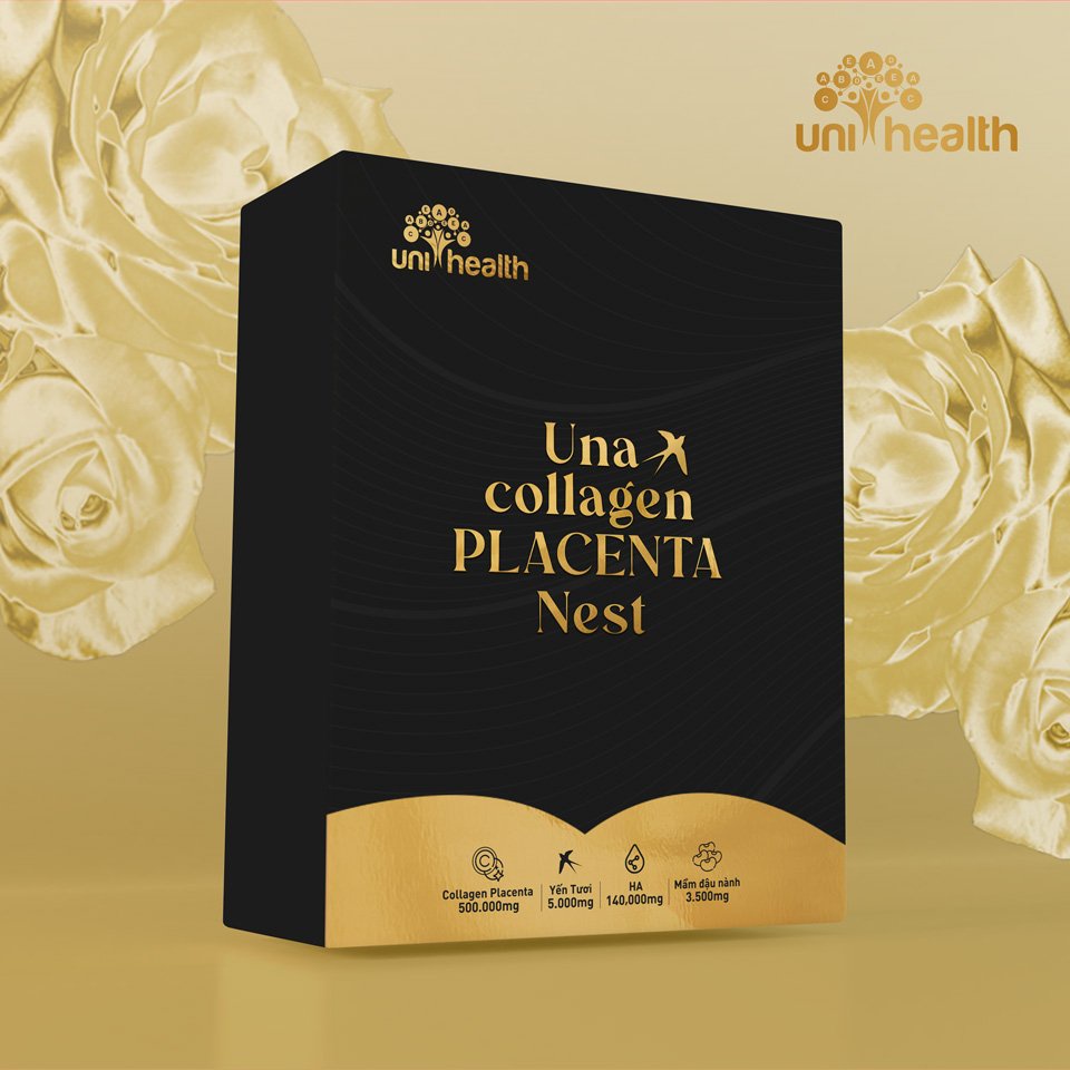 Collagen uống Una Collagen Nest Unihealth hộp 28 gói Zuka Beauty giúp đẹp da tăng cường sức khoẻ
