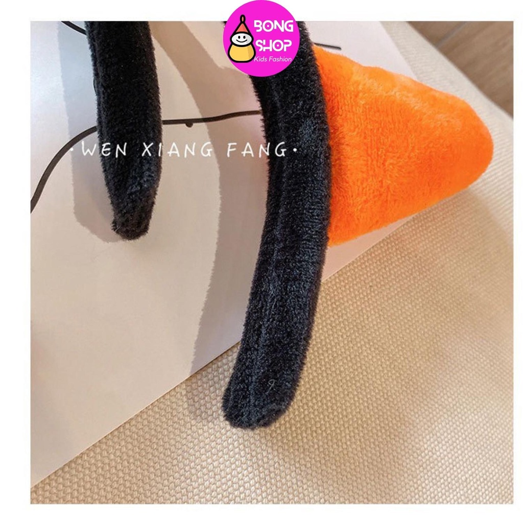 Băng đô cài tóc hình củ cà rốt,con cá ngộ nghĩnh