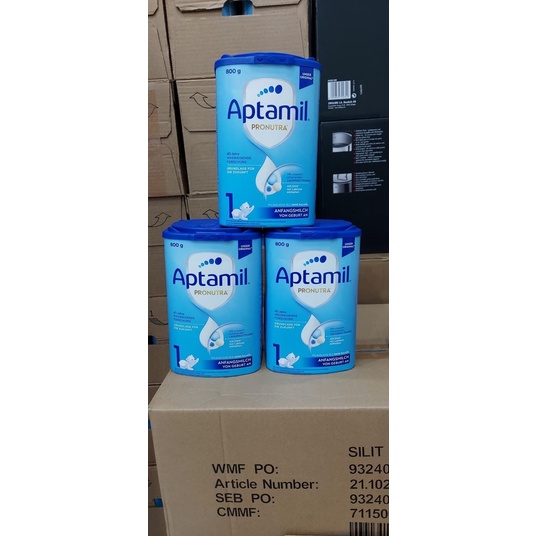 CÓ SẴN Sữa Aptamil nội địa Đức Pronutra đủ số 1,2,3 800g