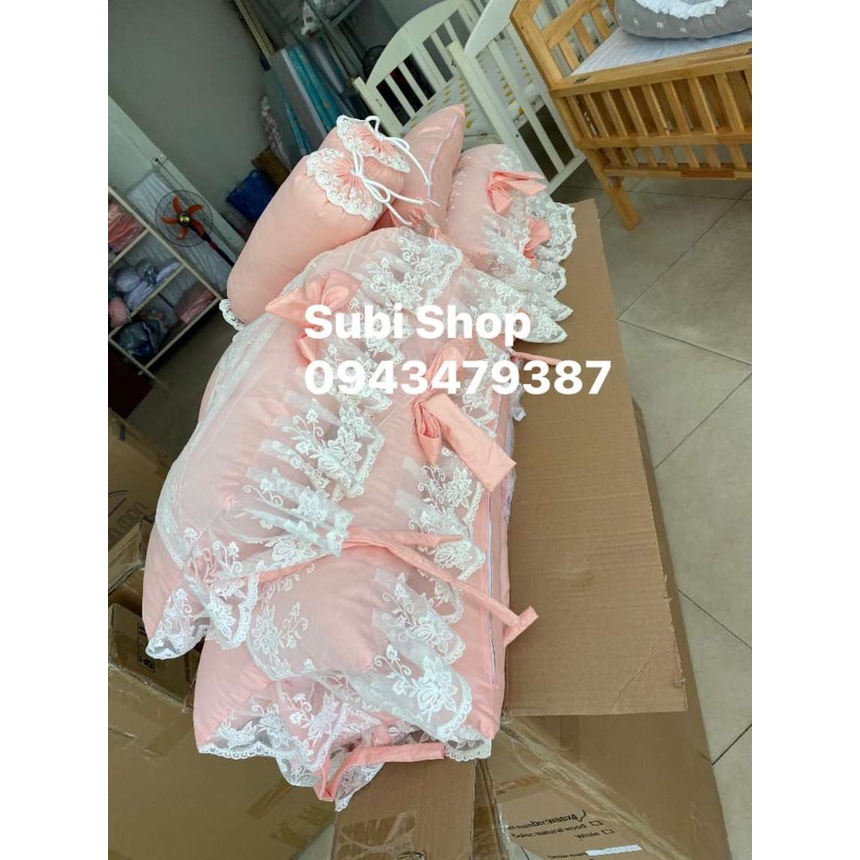 QUÂY HỒNG HANDMADE 6 THANH QUÂY XUNG QUANH ,GA CHUN- VẢI THÔ LỤA 100% COTTON -SIÊU ĐẸP- ẢNH THẬT 100% -THÁO RỜI VỎ RUỘT.