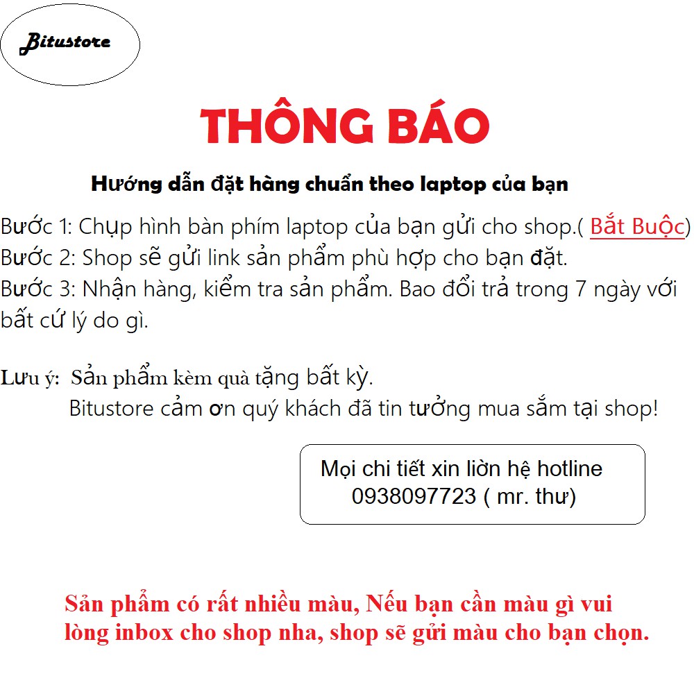 Miếng silicon phủ bàn phím laptop ASUS từ 13 đến 17 inch - Các loại