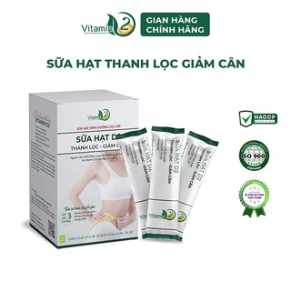 Sữa hạt giảm cân VITAMIN D2 hộp 600g, sữa hạt thanh lọc thải độc, giảm cân an toàn, tốt cho sức khỏe