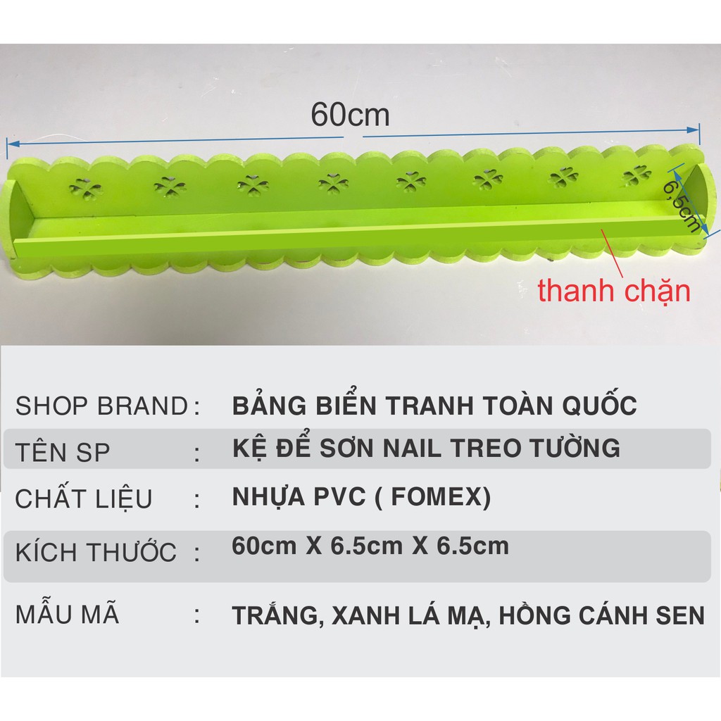 KỆ ĐỂ SƠN NAIL TREO TƯỜNG