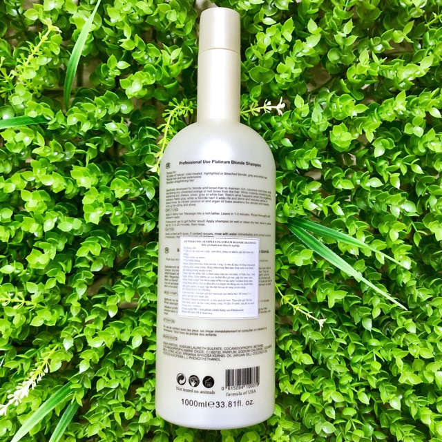 [+Tặng mũ trùm] DẦU GỘI TÍM KHỬ VÀNG OTTOKEUNIS LOVEPLEX PLATINUM BLONDE NOYELLOW KHÔNG LÀM KHÔ TÓC 1000ml
