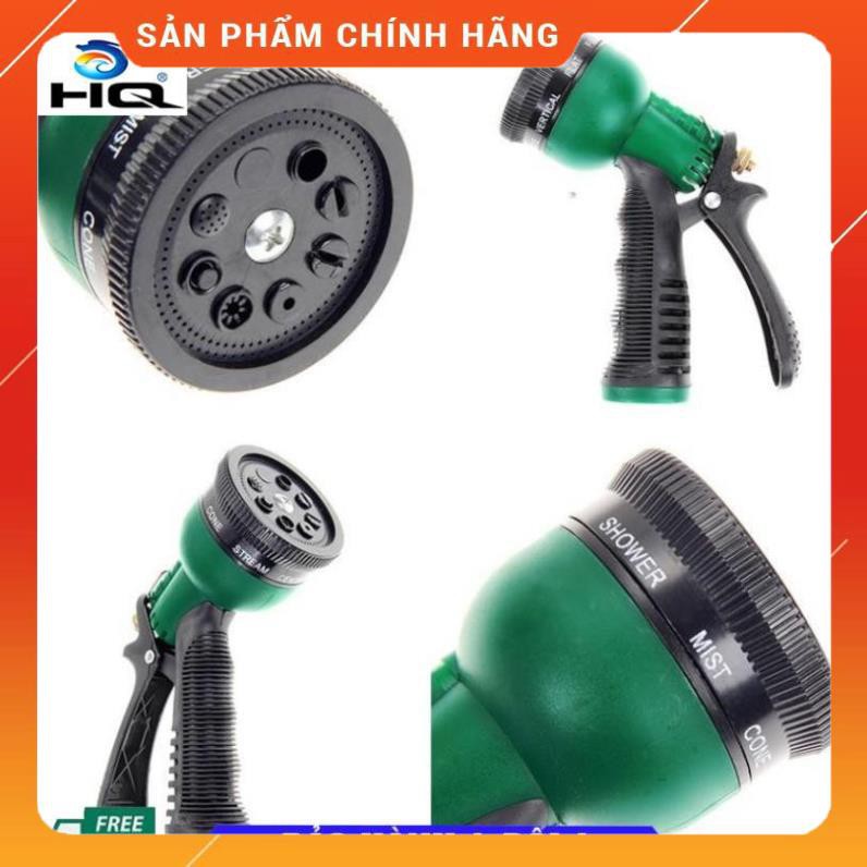 Bộ vòi xịt nước tưới cây đa năng 8 chế độ kèm dây tưới dạng lò xo co dãn 815814 loại 10m