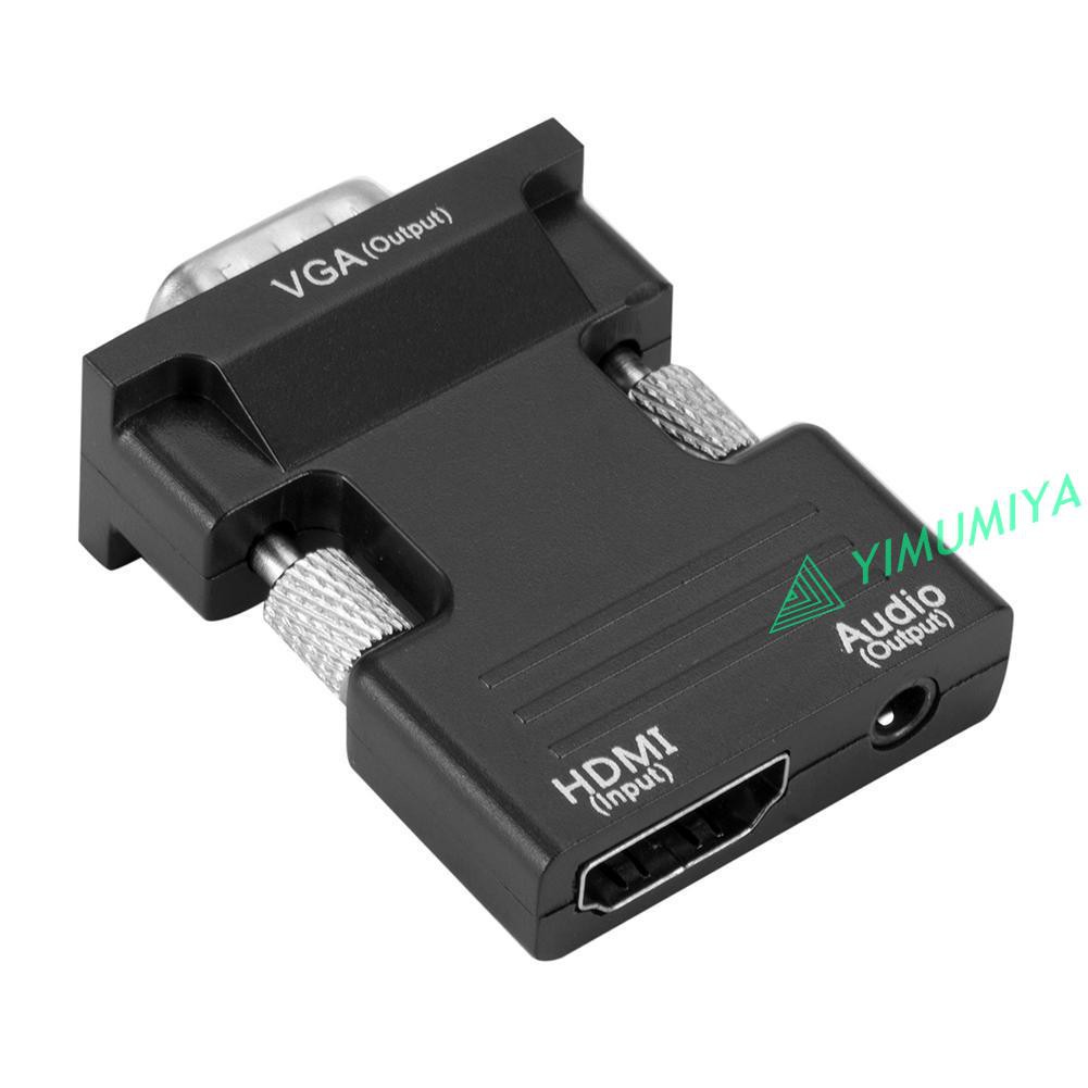 Đầu Chuyển Đổi Âm Thanh Từ Đầu Cắm Hdmi Sang Cổng Cắm Vga Hỗ Trợ Âm Thanh 1080p