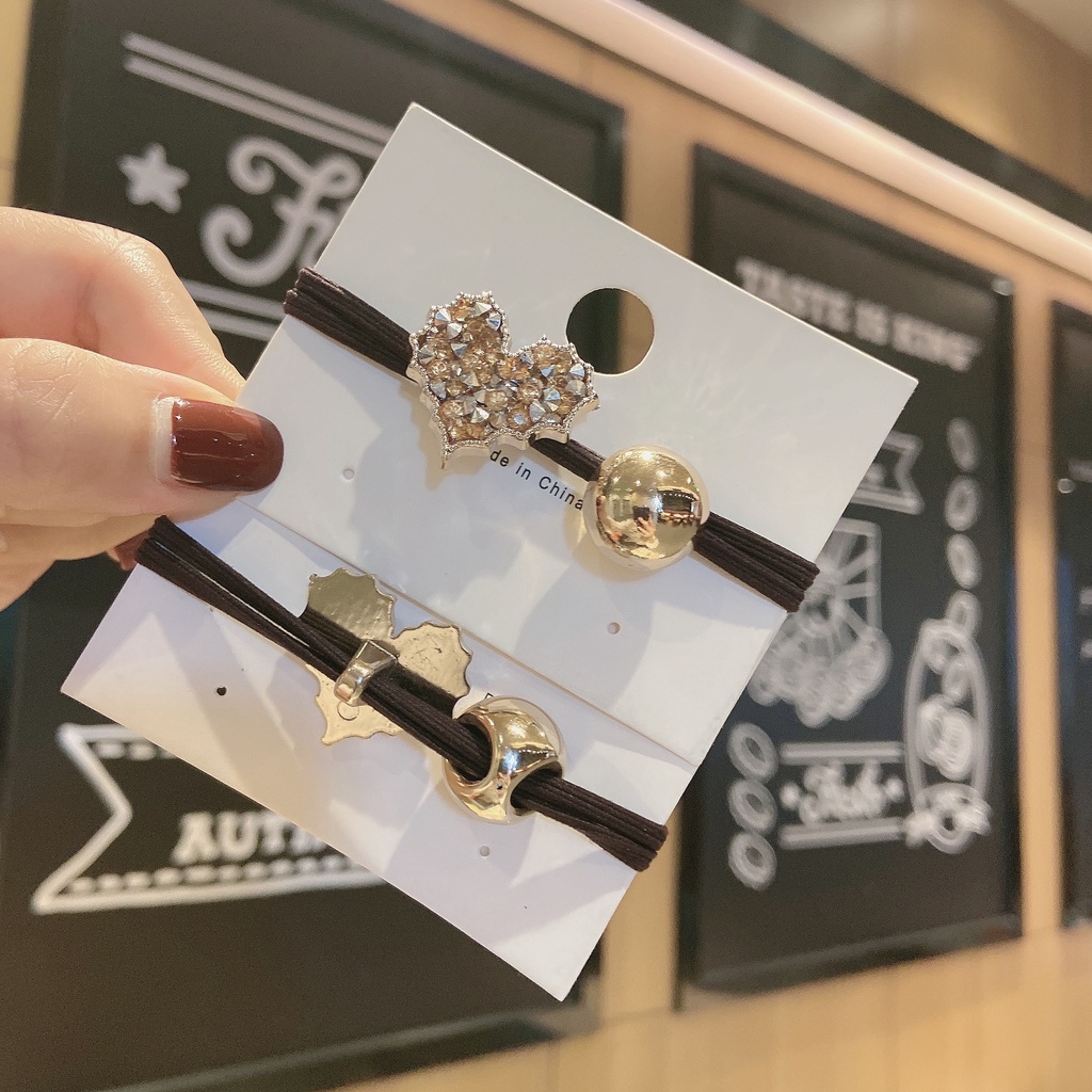 Dây buộc tóc SD515 trái tim dễ thương, cute, xinh đẹp phong cách Hàn Quốc làm phụ kiện tóc thời trang cho nữ