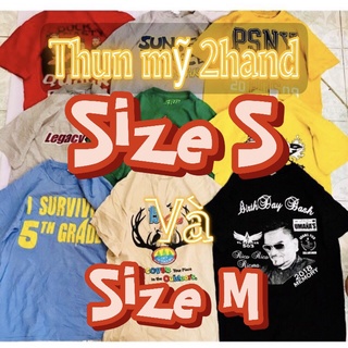 Áo thun mỹ size S và M được chọn áo