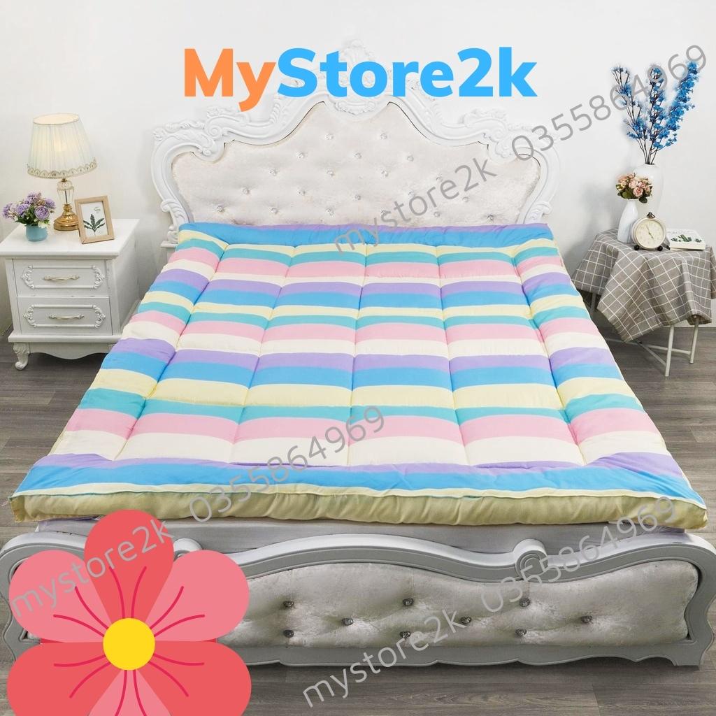 Nệm Topper ( 1m2/ 1m4/ 1m5 ) , Đệm Topper trải sàn cotton Hàn quốc Cực Mềm Mại