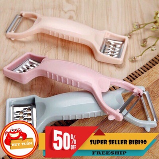Nạo gọt bào rau củ 2in1 bằng nhựa lúa mạch