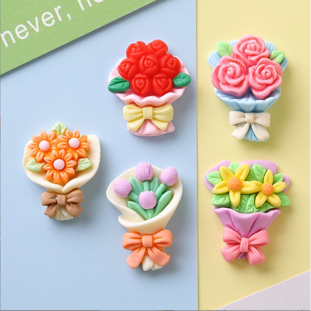 Sticker bó hoa gắn dép sục Crocs