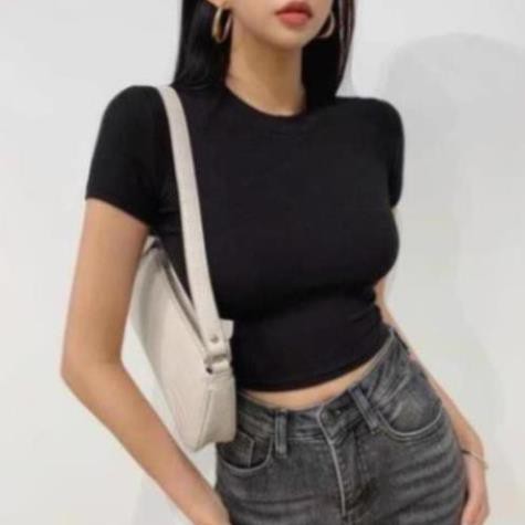 🌟HCM🌟🌺🌺️⚡Áo Thun Nữ Cổ Tròn Ôm Body, Áo Phong Tay Ngắn Nữ SIÊU HOT SIÊU XỊN mã: JG_ATN_0023